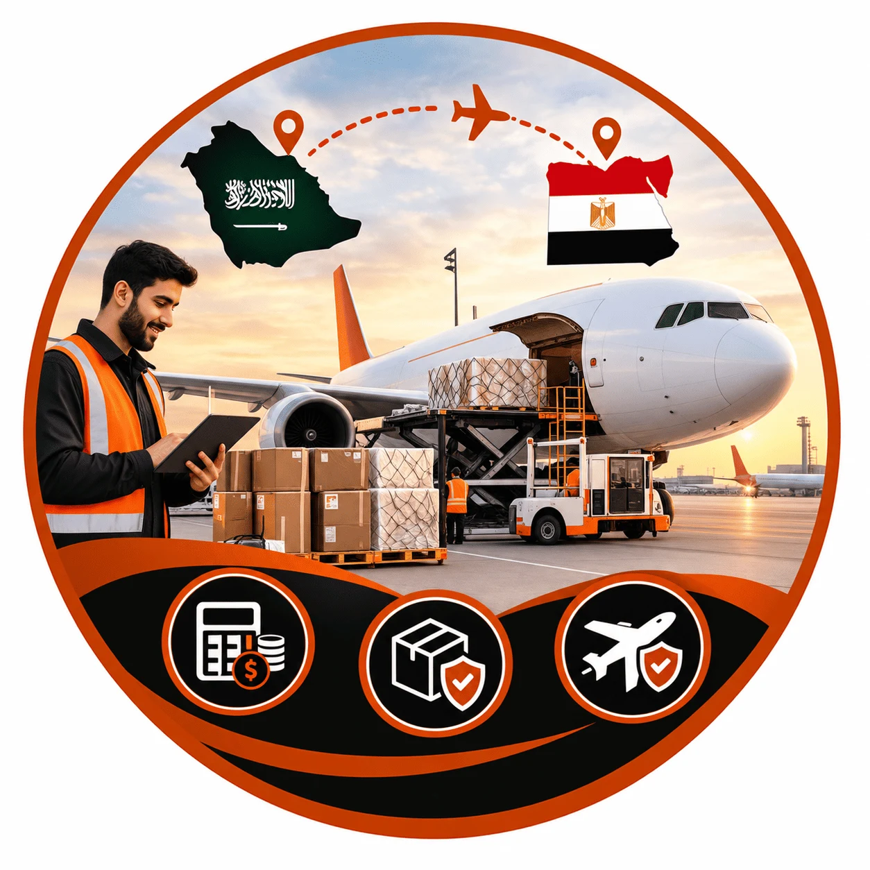 شحن جوي من السعودية لمصر بسعر واضح وتغطية شاملة